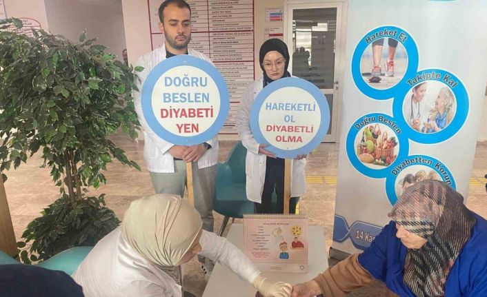 Bayburt’ta vatandaşlar diyabet hastalığı hakkında bilgilendirildi