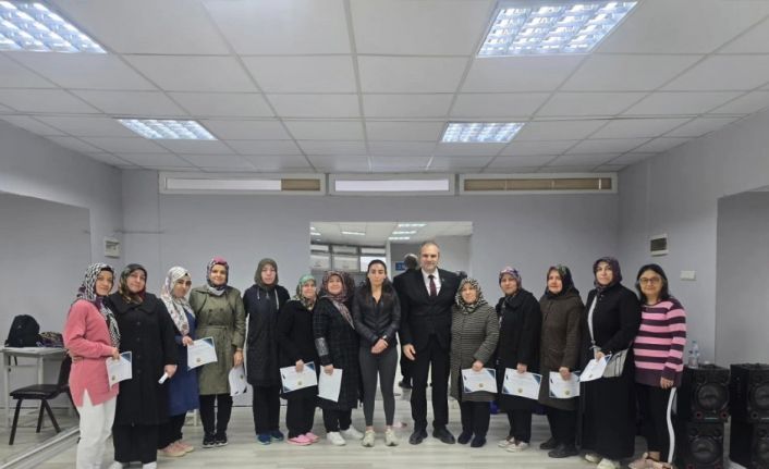 Bayırköy’de fitness kursu sertifikayla sona erdi