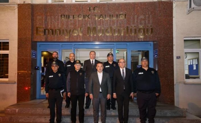 Bilecik Valisi Faik Oktay Sözer, emniyet çalışmalarını yerinde inceledi