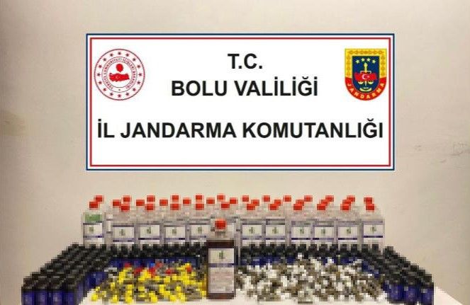 Bolu’da kaçak içki operasyonu: Piyasa değeri 42 bin lira