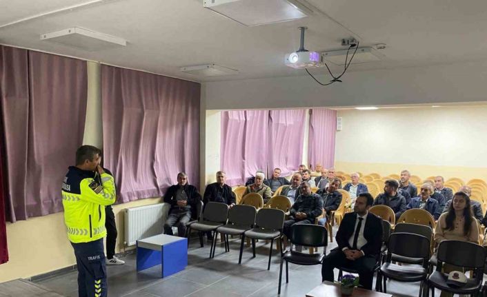 Bolu’da kış önlemleri için güvenli sürüş bilgilendirmesi yapıldı