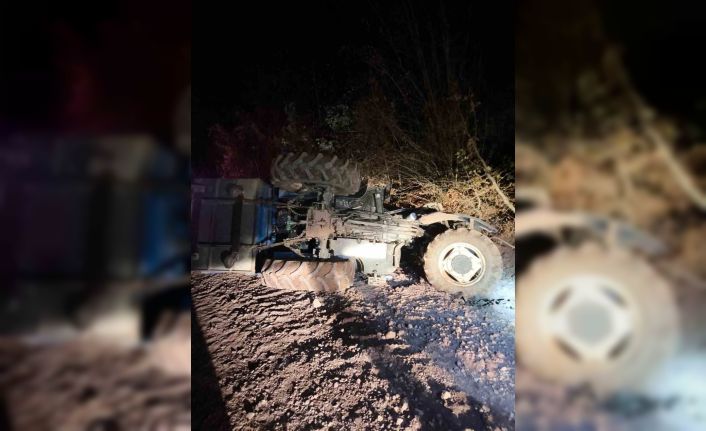 Bolu’da traktör devrildi: 2 yaralı
