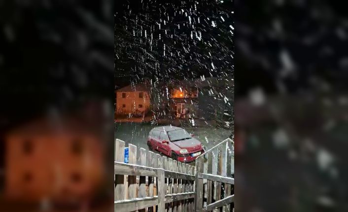 Bolu’nun yüksek kesimlerine kar yağdı