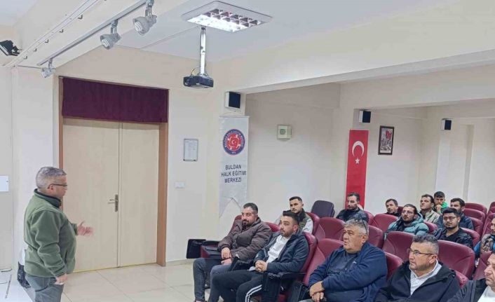 Buldanlı avcılar sertifika sahibi oldu