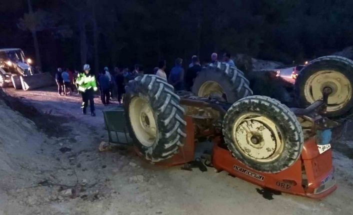Burdur’da traktör devrildi: 1 ölü, 1 yaralı