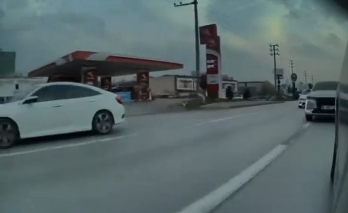 Bursa’da tehlikeli makas kamerada