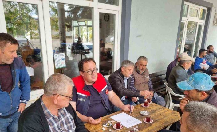 Çiftçiler hayvan hastalıkları ve salgın tedbirleri konusunda bilgilendirildi