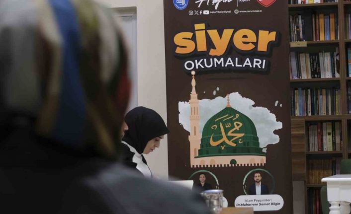 Çorum Belediyesi’nin düzenlediği siyer okumaları yoğun katılımla başladı