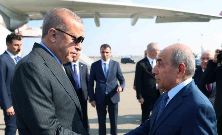 Cumhurbaşkanı Erdoğan, 8 Kasım Zafer Günü kutlamalarına katılmak üzere Azerbaycan’da