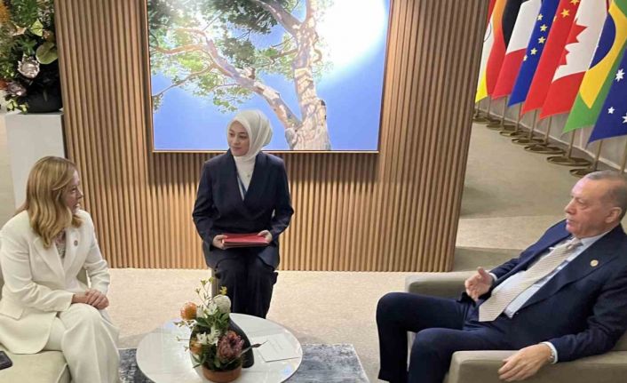 Cumhurbaşkanı Erdoğan, İtalya Başbakanı Meloni’yi kabul etti