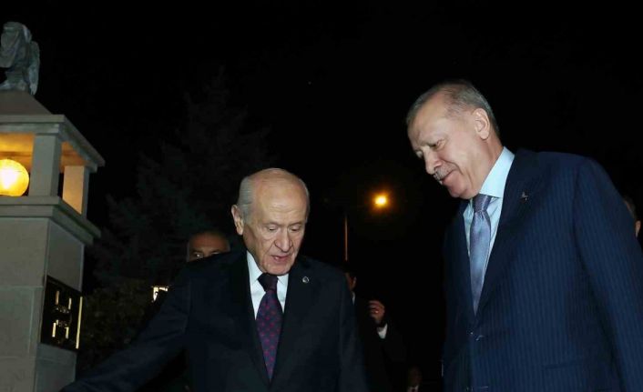 Cumhurbaşkanı Erdoğan, MHP Lideri Bahçeli ile bir araya geldi