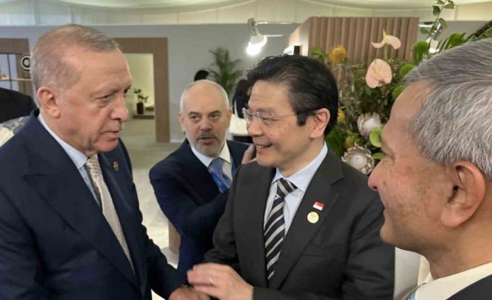 Cumhurbaşkanı Erdoğan, Singapur Başbakanı Wong’u kabul etti
