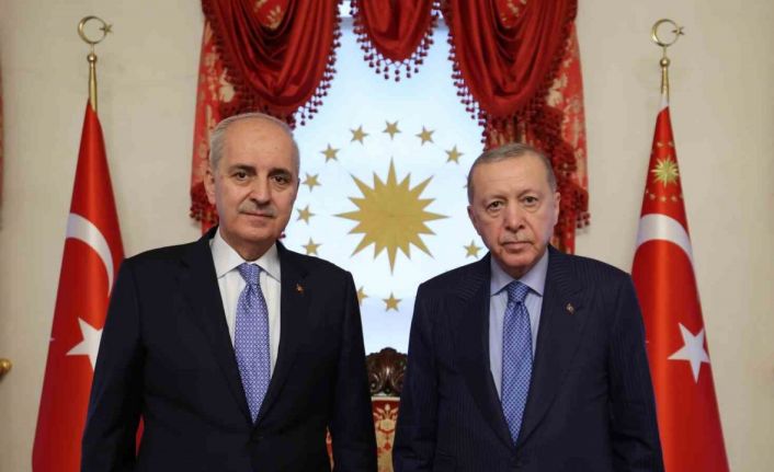 Cumhurbaşkanı Erdoğan, TBMM Başkanı Numan Kurtulmuş’u kabul etti
