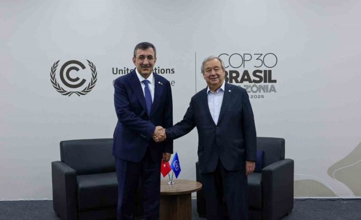 Cumhurbaşkanı Yardımcısı Yılmaz, Guterres ile görüştü