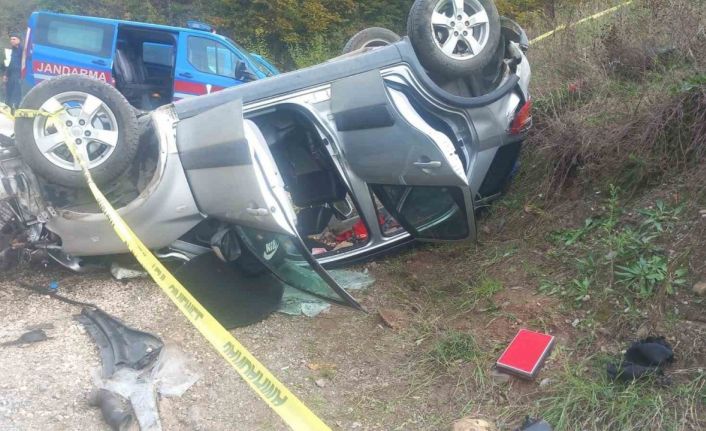 D-140’da şarampole uçan araç anne ve oğluna mezar oldu