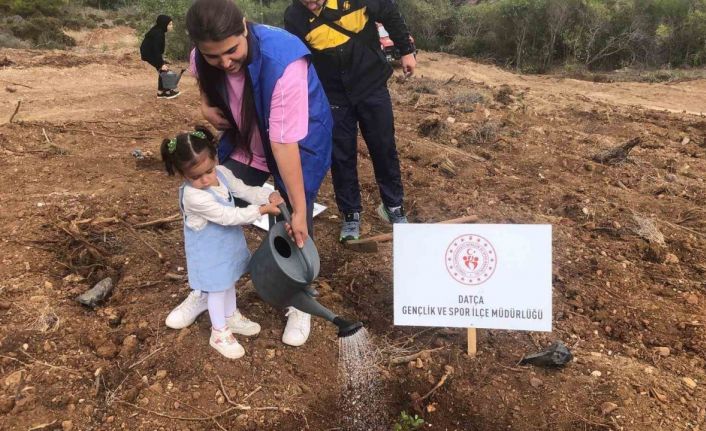 Datça’da fidanlar toprakla buluştu