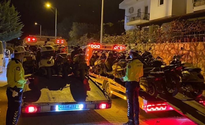 Datça’da motosiklet denetimi