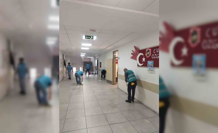 Denetimli serbestlik yükümlüleri, ara tatilde okulları yeniledi