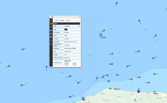 Denizcilik Genel Müdürlüğü: "Karadeniz’de VIRAT isimli tanker isabet aldığını bildirdi, 20 personelin durumu iyi"