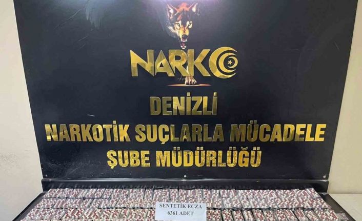 Denizli’ye binlerce uyuşturucu hap getiren 3 tacir yakalandı