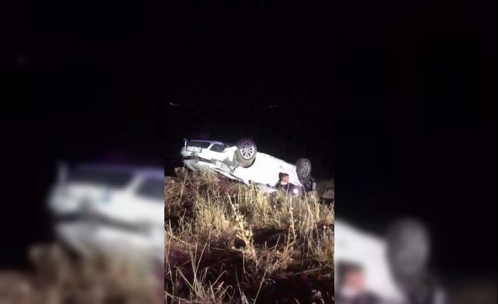 Diyarbakır’da araç takla attı: 1 yaralı