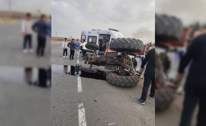 Diyarbakır’da otomobil ile traktör çarpıştı: 1 yaralı