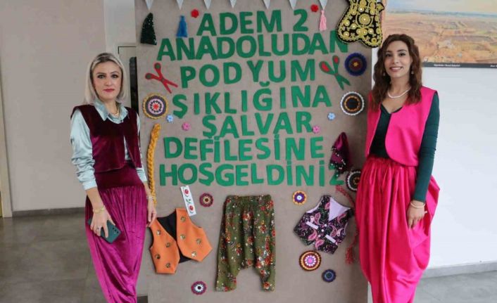 Diyarbakır’da şalvar defilesi