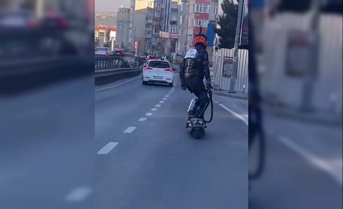 E5’de sıra dışı scooter yolculuğu