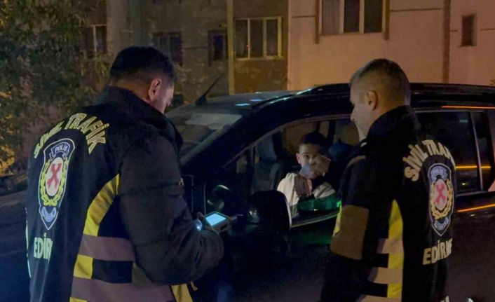 Edirne’de polis ekiplerinden sıkı denetim