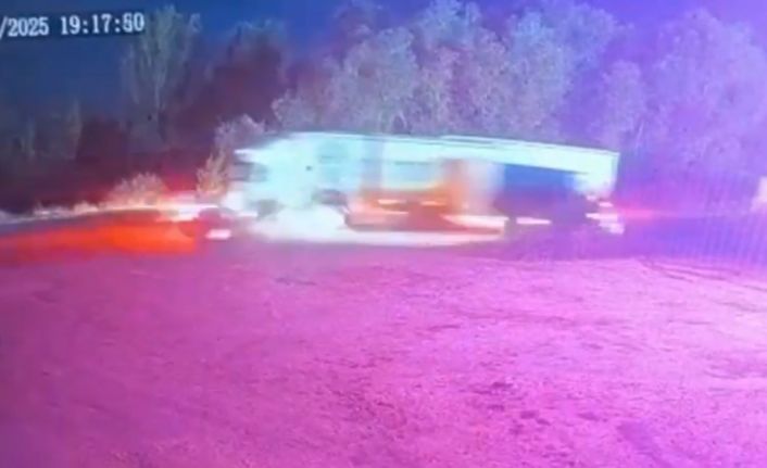 Edirne’deki zincirleme kaza kamerada