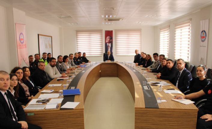 Ergene’de Ulusal Düzey Tatbikat hazırlıkları konuşuldu