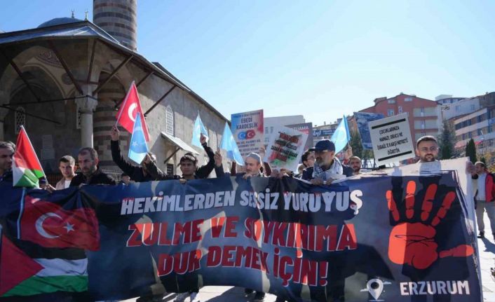 Erzurum’da sağlıkçıların 103 haftalık yürüyüşü sürüyor