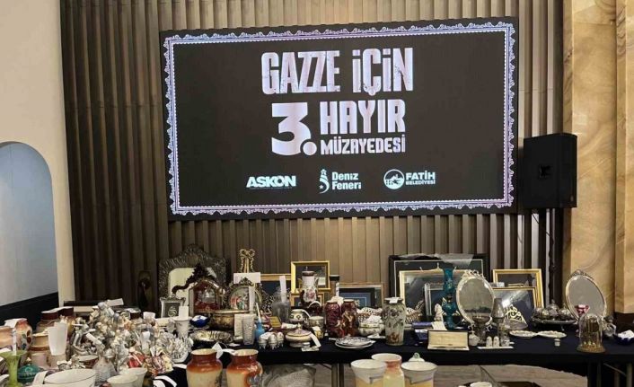 Fatih’te yapılan müzayedenin geliri Gazze’ye gidecek