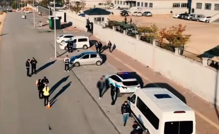 Gaziantep’te okul çevrelerinde dron destekli huzur uygulaması