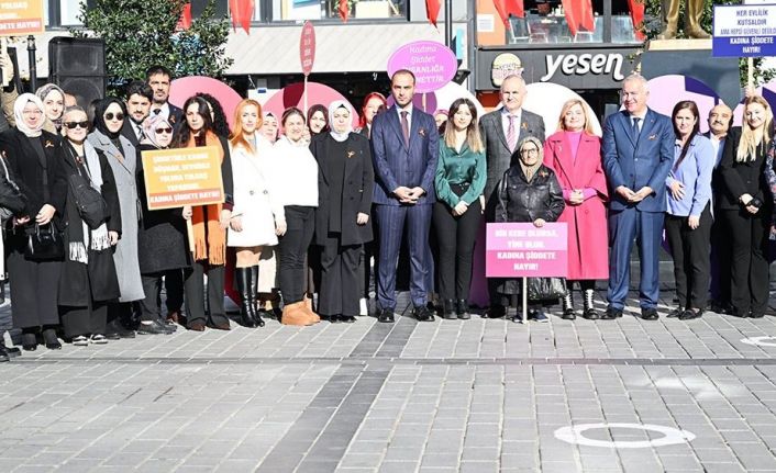 Gaziosmanpaşa, kadına şiddete karşı tek yürek oldu
