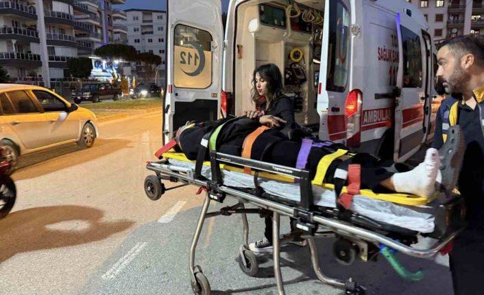 Gazipaşa’da otomobil ile motosiklet çarpıştı: 1 yaralı