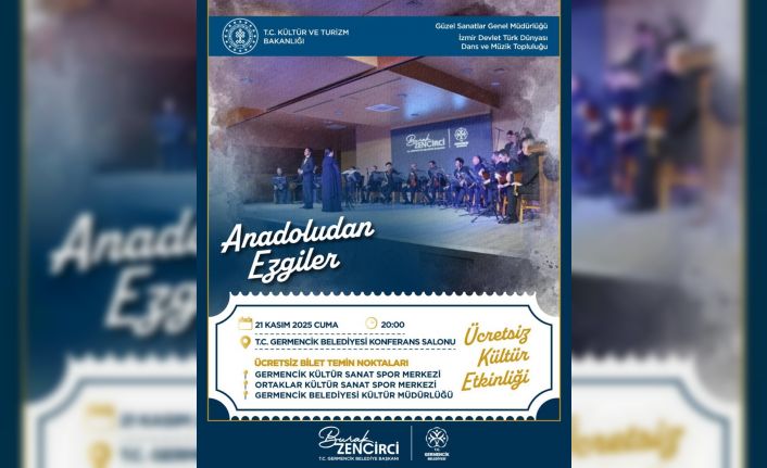 Germencik Belediyesi’nden "Anadolu’dan Ezgiler" gecesi