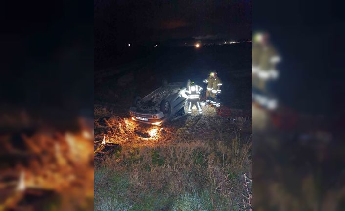 Gönen-Bandırma karayolunda trafik kazası: 1 yaralı