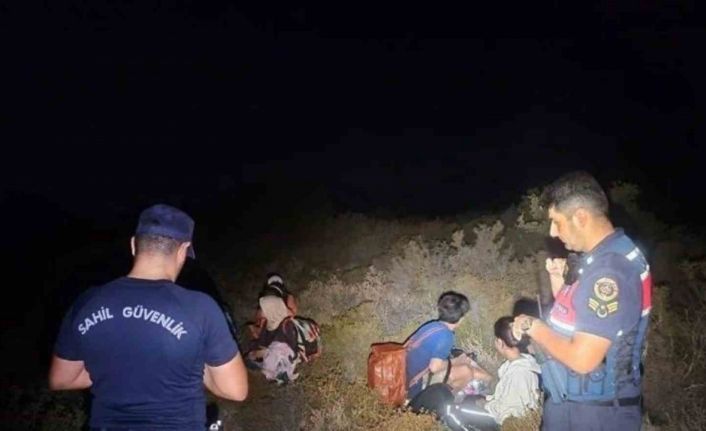 Günlüklü koyunda 3’ü çocuk 4 düzensiz göçmen yakalandı