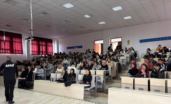 Hisarcık MYO’da afet farkındalık ve bina tahliye eğitimi
