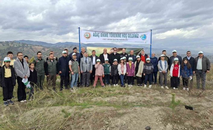 Hisarcık’ta Milli Ağaçlandırma Gününde 150 fidan toprakla buluştu