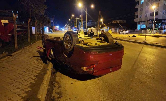 Hızlı otomobil, ortalığı savaş alanına çevirdi