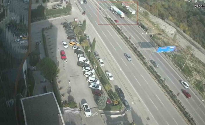 İki motosikletlinin yaralandığı kazada yeni güvenlik kamerası ortaya çıktı