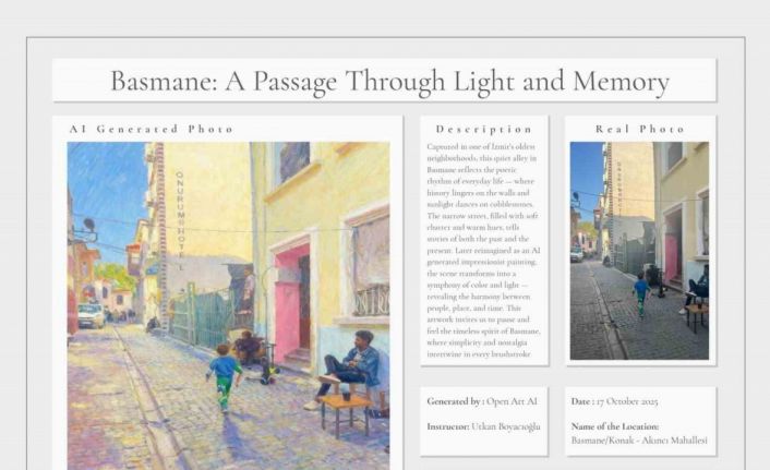 İzmir’in sokakları ‘tabloya’ dönüştü