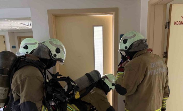 Kadın doğum hastanesinde yangın tatbikatı gerçeğini aratmadı