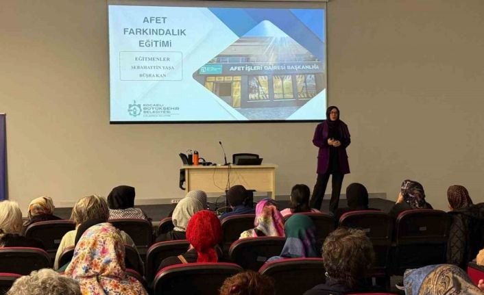 Kadınlara afet bilinci eğitimi