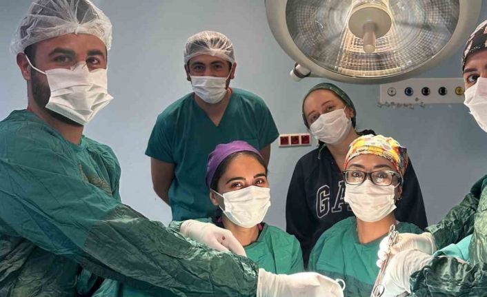 Kağızman Devlet Hastanesi’nde karın kesisi ameliyatı