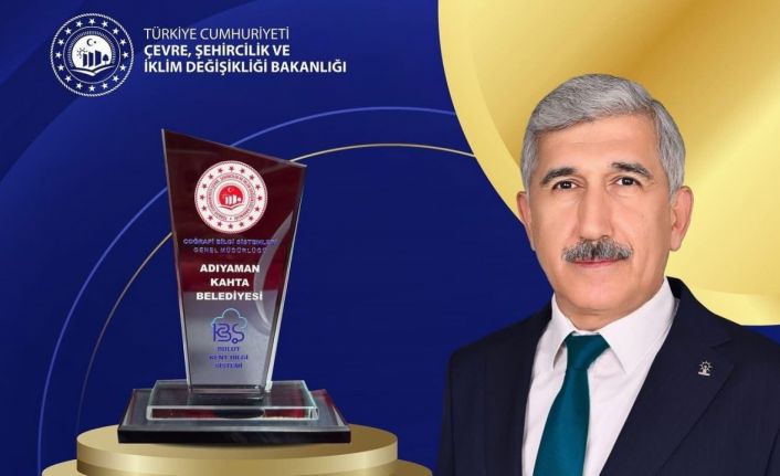 Kahta Belediyesi’ne Dijital Belediyecilikte "Başarı Ödülü" verildi