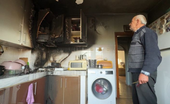 Karabük’te evin mutfağında çıkan yangında anne ve oğlu dumandan etkilendi