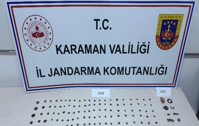 Karaman’da 148 adet tarihi sikke ele geçirildi: 10 tutuklama